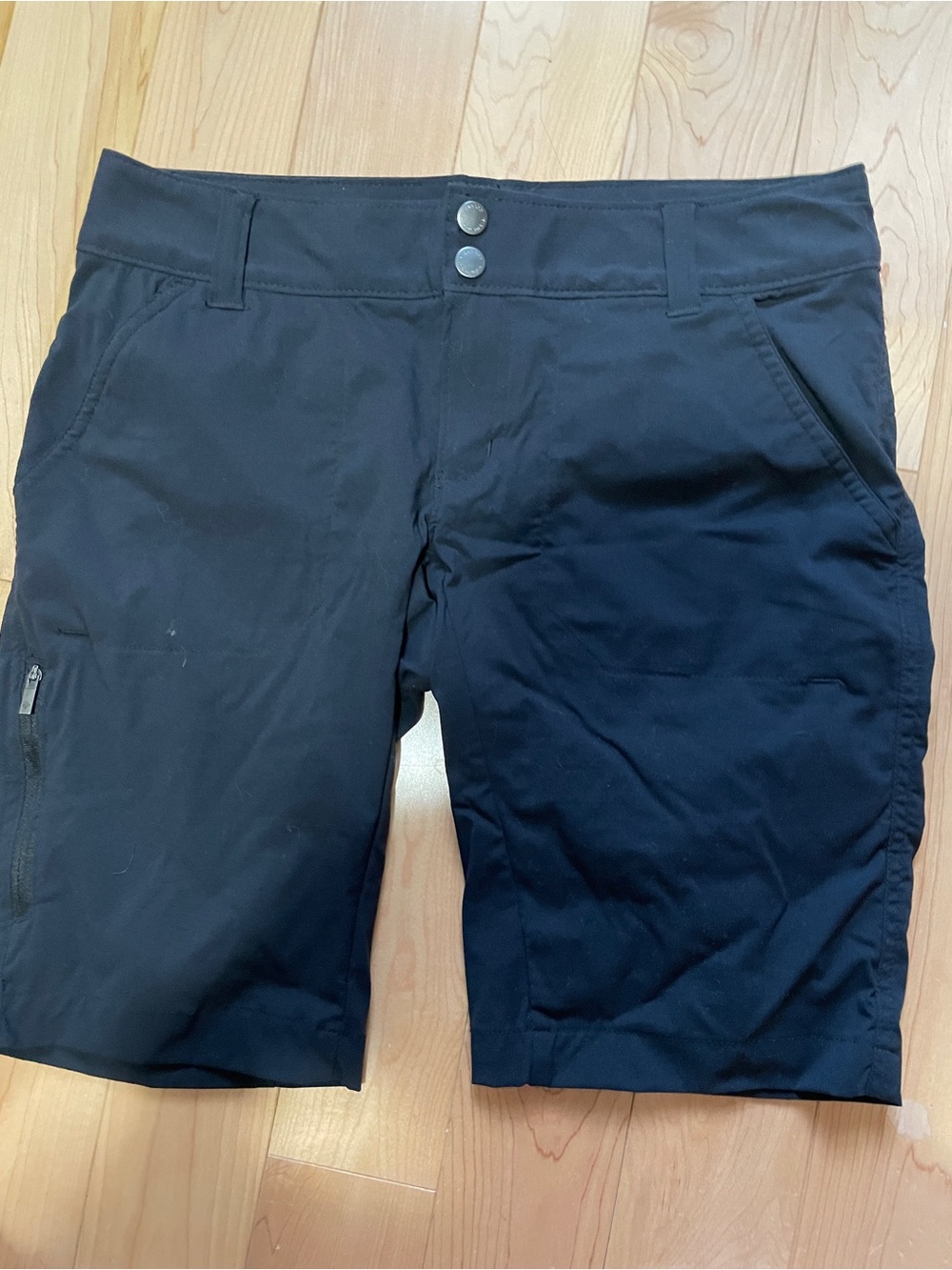 Black Outdoor Stretch Shorts